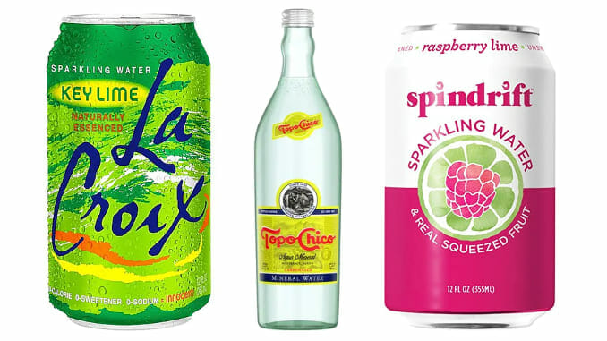 A Ranking of Sparkling Water Brands