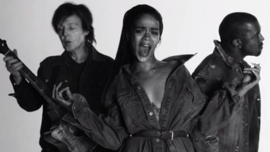 Watch the “FourFiveSeconds” Video with Rihanna, Kanye and McCartney