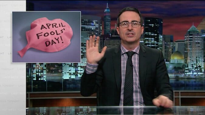 Take The “No-Prank Pledge” With John Oliver and Last Week Tonight For April Fools’ Day