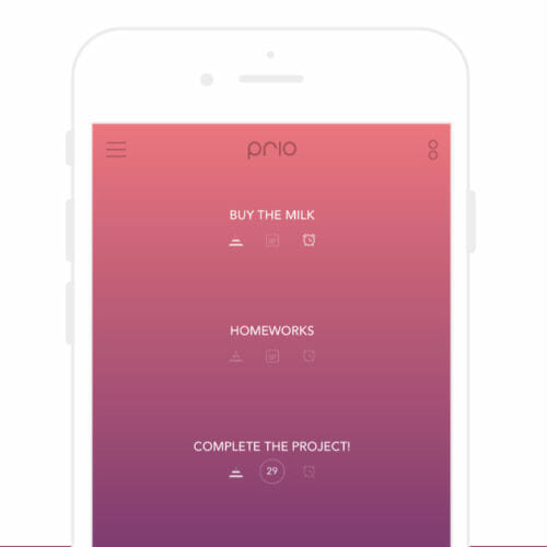Prio App (iOS): Task Lists and Reminders with a Splash of Color