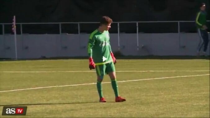 Watch: Zinedine Zidane’s Son Sent Off For Headbutting An Opponent