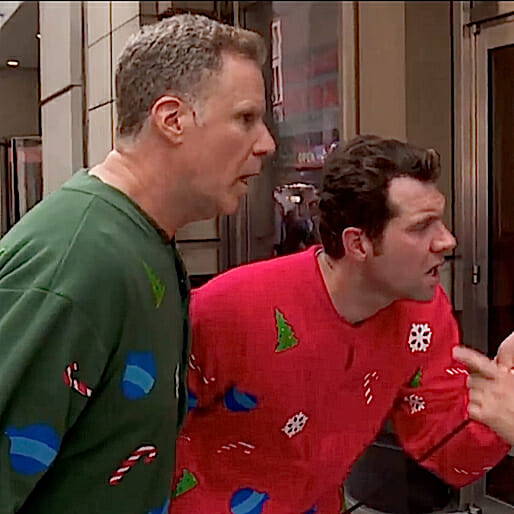 Watch Will Ferrell and Billy Eichner Scream at People About Christmas