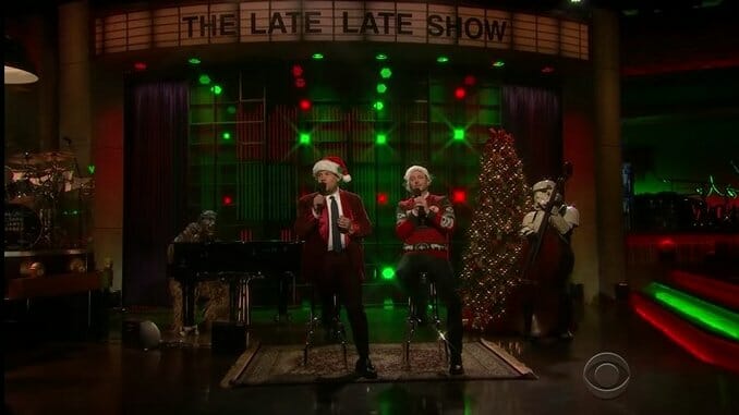 James Corden and Chris Hardwick Salute Star Wars with Christmas Parody