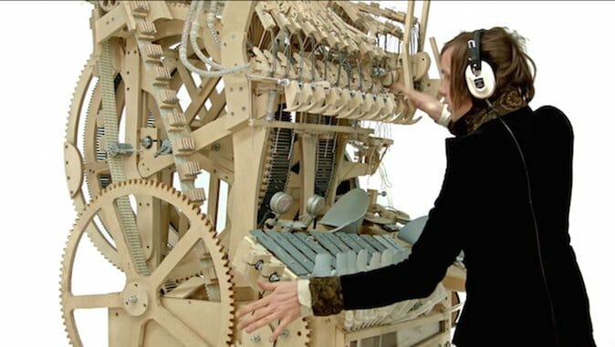 Musician Martin Molin Creates Instrument Played with 2,000 Marbles