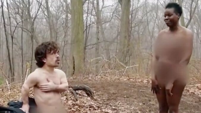 Watch Peter Dinklage and Leslie Jones Get Naked and Afraid on SNL