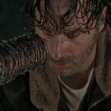 Now You Can Watch Negan's Game Of Eeny Meeny Miny Moe Over And Over Again Online
