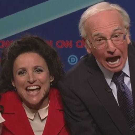 Watch SNL's Bernie Sanders Endorse Hillary Clinton After a Seinfeld Reunion