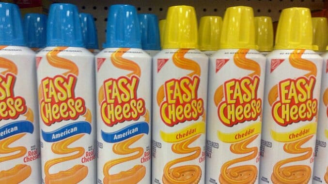 Nabisco Kraft Easy Cheese Squeeze Can Cheddar Flavor ( 3 cans )