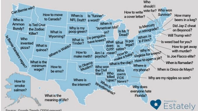 Here Are The Top 50 Questions Each State Asks On Google Paste Magazine