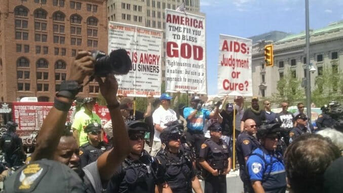 Opposing Views Clash in Cleveland’s Public Square