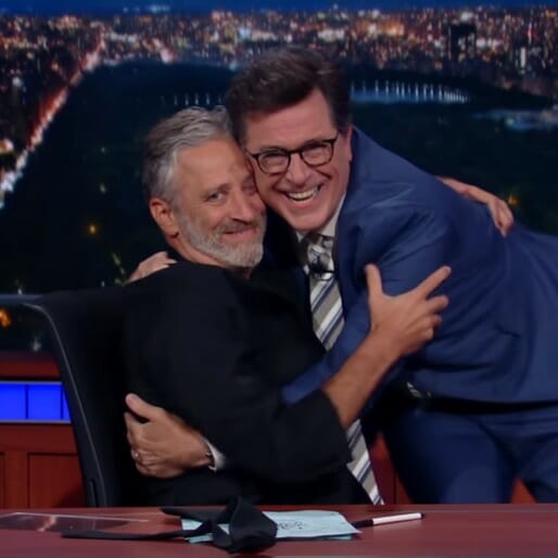 Jon Stewart Returns to the Desk to Eviscerate Fox News on The Late Show with Stephen Colbert