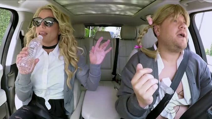 Britney Spears Joins James Corden for Some Britney Carpool Karaoke