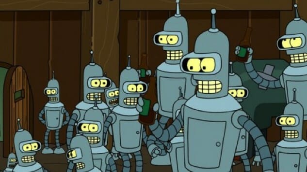 bender futurama drinking