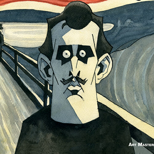 Norwegian Cartoonist Steffen Kverneland on Biography, Obsession and The Scream Painter Edvard Munch