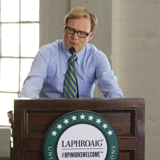 Andy Daly Filibusters for Three-and-a-Half Hours for Laphroaig Scotch Whisky