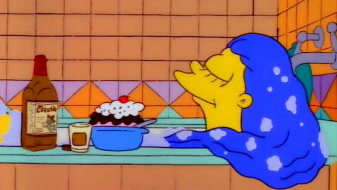 Cooking The Simpsons: Chocolate Chip Margarita Cheesecake Bars