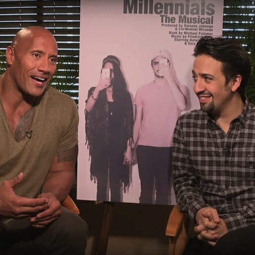 Watch Lin-Manuel Miranda and Dwayne Johnson Reveal Their New Production, Millennials: The Musical