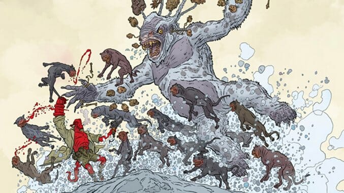 Geof Darrow Unveils Chilly Chaos in Hellboy Winter Special Variant Cover