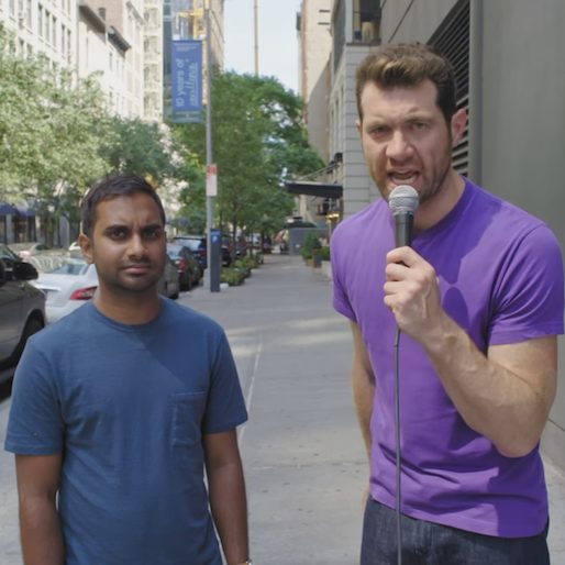 Aziz Ansari and Billy Eichner Inform the Public That It's The Golden Age of TV on Billy on the Street