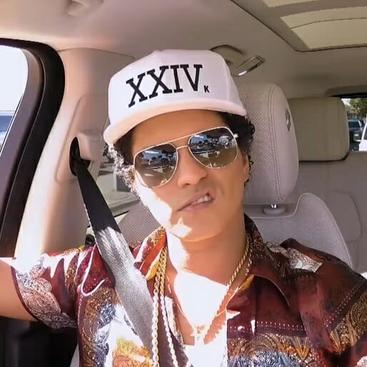 Watch James Corden and Bruno Mars Try on Hats in Latest Carpool Karaoke