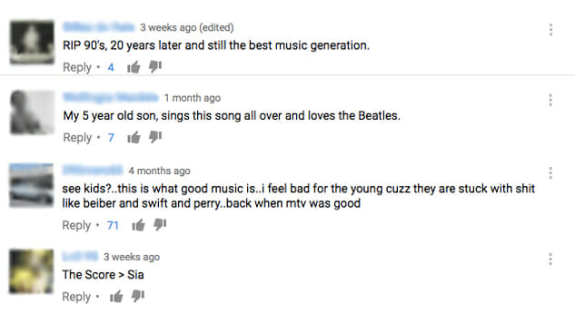 19 YouTube Comments You’ll See On Every Music Video