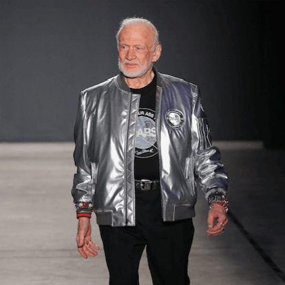 Buzz Aldrin Makes Modeling Debut at N.Y. Men's Fashion Week