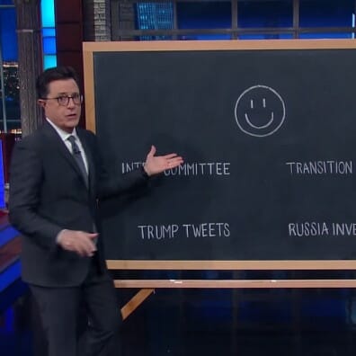 Stephen Colbert Accuses Devin Nunes of Being Deep Inside Trump's 