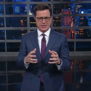 Watch Stephen Colbert Declare That Pepsi Ad a Protest for 
