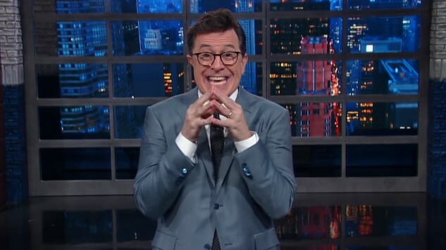 Stephen Colbert is Delighted that Trump is Mad at Him