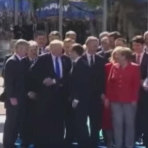 You Mad? Trump's Second Handshake with Macron Was Even More Violent Than Normal