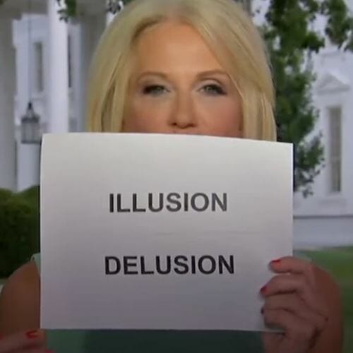 The Funniest Tweets About Kellyanne Conway's Collusion Flashcards