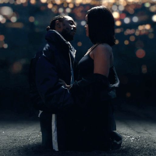 Watch Kendrick Lamar Fight for Rihanna in 