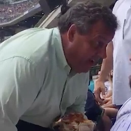 Sad Politics Man Chris Christie Yells at Mean Heckler During Baseball Game