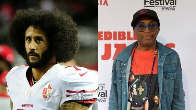 Spike Lee Promotes Rally for Colin Kaepernick