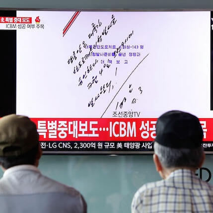 North Korea Fires Missile Over Japan, South Korea Tests Bombing Run in Response
