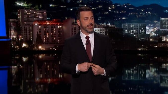 Jimmy Kimmel Gets Emotional Talking About His Newborn Son, Healthcare Funding