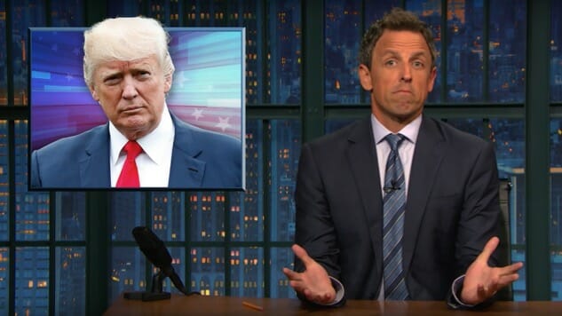 Seth Meyers Mocks Trump’s Recent Attempts to Manage Disasters, Natural and Otherwise