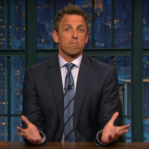 Seth Meyers Mocks Trump's Recent Attempts to Manage Disasters, Natural and Otherwise