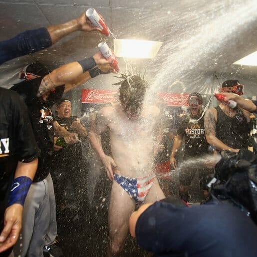 The Houston Astros Doused the American Flag in Beer and Sweat, yet The 