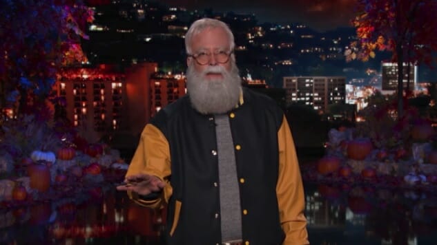 Watch Dave Grohl Guest-Host Kimmel While Dressed as David Letterman