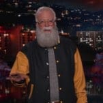 Watch Dave Grohl Guest-Host Kimmel While Dressed as David Letterman