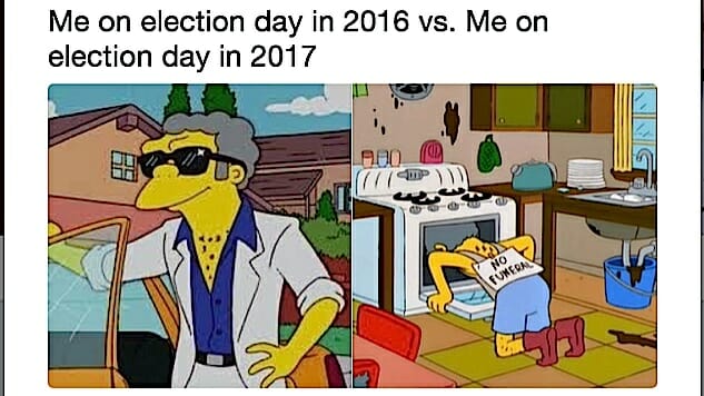 The Funniest “Me on Election Day 2016 vs. Me On Election Day 2017” Tweets