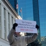 What I Saw At a Protest Against the Republican Tax Scam