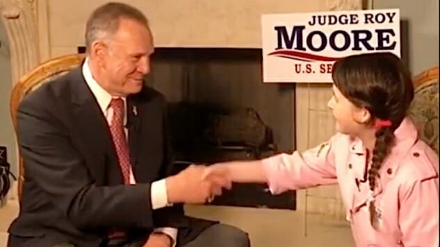Here’s a Terrible Idea: Pro-Trump Political Group Sends 12-Year-Old Girl to Interview Roy Moore