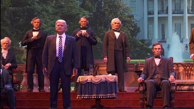The Funniest Tweets About Trump in Disney World’s Hall of Presidents