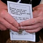 Our President Needed a Cue Card to Remember to Show Sympathy to Parkland Shooting Survivors