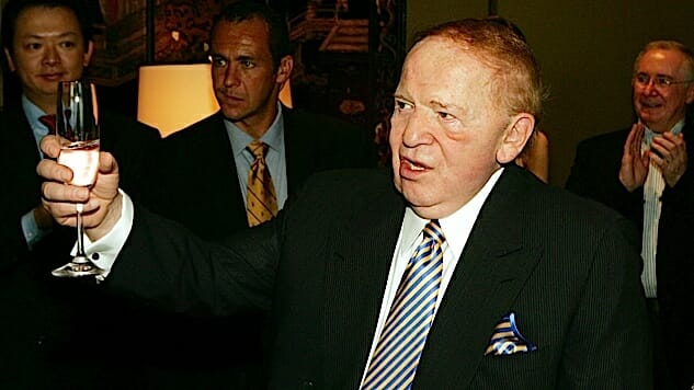 Sheldon Adelson Cuts $30 Million Check to House Republicans, Received $670 Million in Tax Breaks from GOP Bill