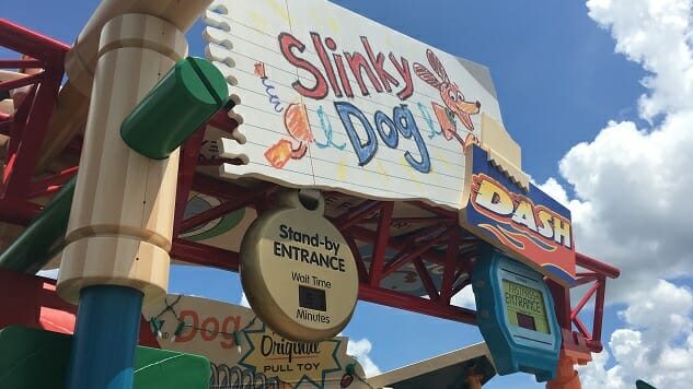 Watch Us Ride the Slinky Dog Dash Roller Coaster at Disney’s Toy Story Land