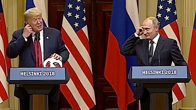 Putin and Trump Try “Soccer Diplomacy,” Things Get Awkward