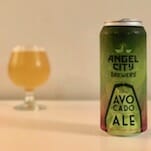 Drinking Avocado Ale (and Double IPA) from Angel City Brewery